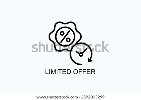 Limited Offer Icon Or Logo Isolated Vector Illustration