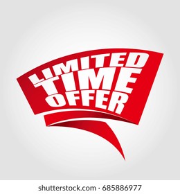 Limited offer labels banners