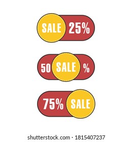 Limited Offer Mega Sale banner. Sale poster. Big sale, special offer, discounts. Vector illustration.