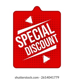 Limited offer special discount vector graphic banner. Special discount best offer graphic.
