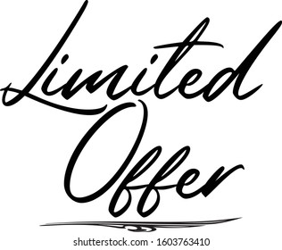 Limited Offer Vector Illustration Background