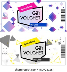 Limited Period Gift Vouchers Set In Two Color Options.