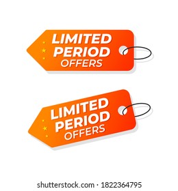 Limited Period Offers Shopping Discount Web Template Vector