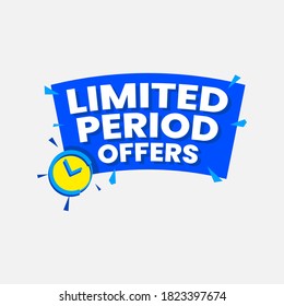 Limited Period Offers Shopping Discount Web Template Vector