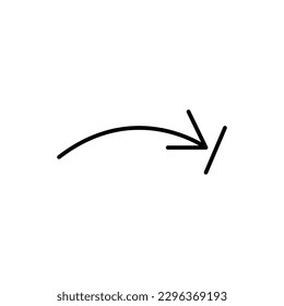 Limited rotation sign icon isolated on white background. Graphical symbol modern, simple, vector, icon for website design, mobile app, ui. Vector Illustration