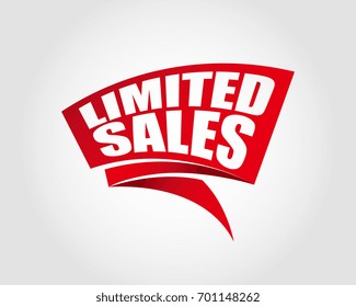 Limited sales labels banners