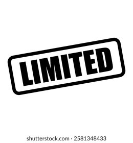limited stamp sign symbol vector flat icon