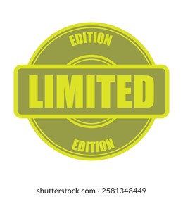 limited stamp sign symbol vector flat icon