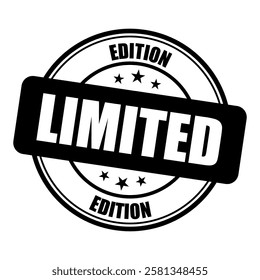 limited stamp sign symbol vector flat icon