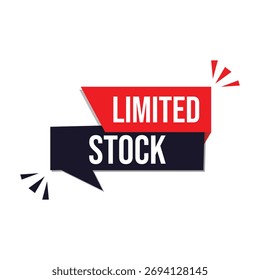 limited stock icon with white background