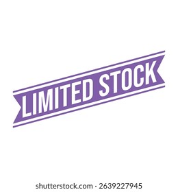 Limited Stock Letter Rubber Stamp Vector Design Template