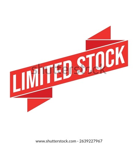 Limited Stock Letter Rubber Stamp Vector Design Template