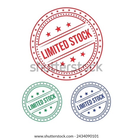 Limited Stock Rubber stamp Design
