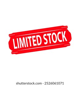 Diseño de Vector de sello de goma de stock limitado. Ilustración de sello de goma - Vector