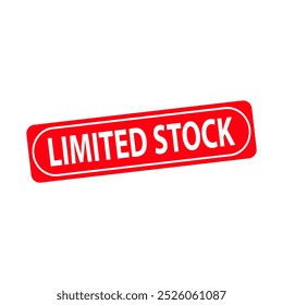 Diseño de Vector de sello de goma de stock limitado. Ilustración de sello de goma - Vector