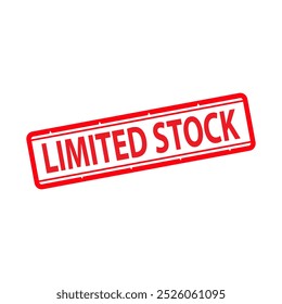 Diseño de Vector de sello de goma de stock limitado. Ilustración de sello de goma - Vector