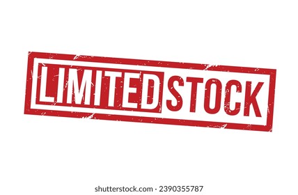 Limited Stock stamp red rubber stamp on white background. Limited Stock stamp sign. Limited Stock stamp.