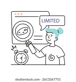Limited stock  Vector Style Illustration 