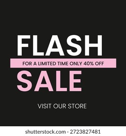 Por tiempo limitado 40% de descuento en la venta flash 