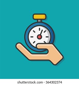Limited time delivery vector icon