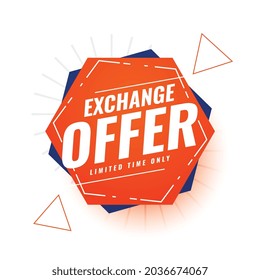 limited time exchange offer banner template