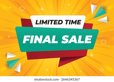 Limited Time Final Sale Banner Design