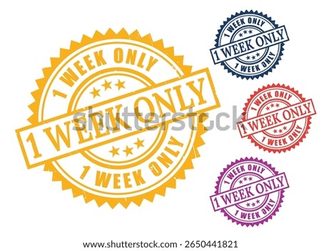 Limited Time Offer 1 Week Only Sale Stamps Urgent Deal Promotion Graphic