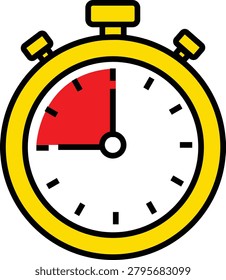 Limited Time Offer and Flash Sale Countdown Stopwatch Icon