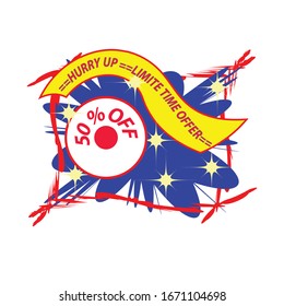 limited time offer label is a piece of paper,plastic film,cloth,metal or other material affixed to a container or product.