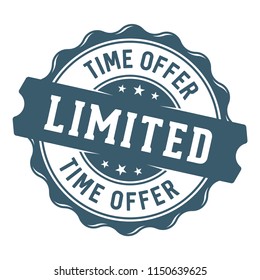 Limited time offer label/stamp