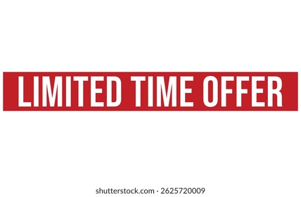 LIMITED TIME OFFER rubber stamp vector illustration on white background