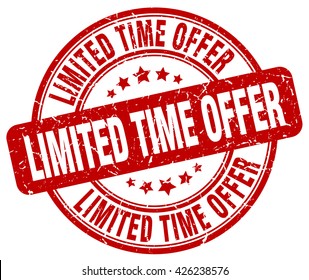 Limited Time Offer. Stamp