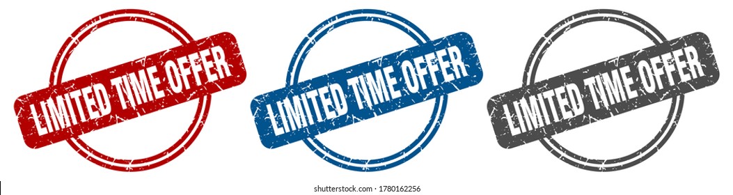 Limited Time Offer Stamp. Limited Time Offer Sign