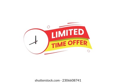 Limited time offer vector elements design 