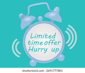 Limited time offer. vector illustration