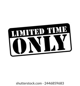 diseño de Vector de solo firma de tiempo limitado