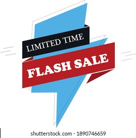 limited time special flash sale vector graphic design.