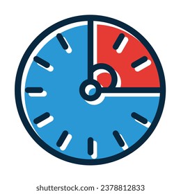 Limited Time Vector Thick Line Filled Dark Colors Icons For Personal And Commercial Use.
