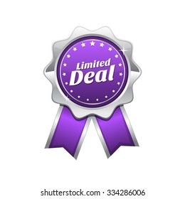 Limited Violet Vector Icon Design