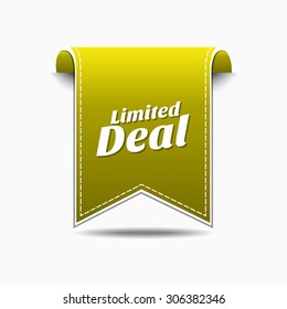 Limited Yellow Vector Icon Design