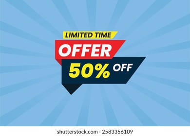 Limited-time offer! Get 50% off on premium design templates, banners, and vector illustrations for advertising, marketing, and business. Huge discounts on backgrounds, templates, and more. Shop now