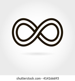 Limitless icon. Simple mathematical sign Isolated on White Background. Infinity symbol 