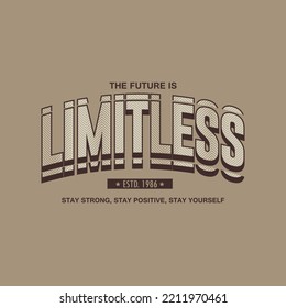 limitless lettering graphic vector good for print t shirt and other uses