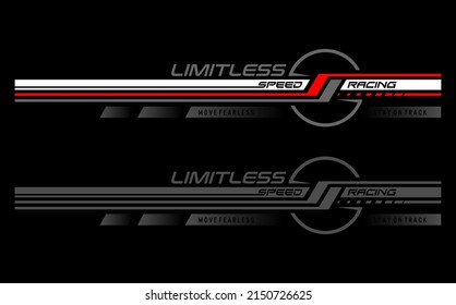 limitless, modern and stylish motivational quotes typography slogan. illustration vector for tee shirt racing , typography, background, poster and other uses. 