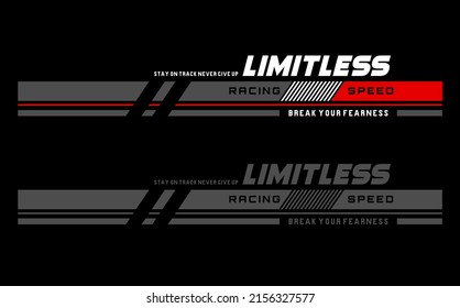 limitless, modern and stylish motivational quotes typography slogan.  design illustration vector for print tee shirt, typography,and other uses. 