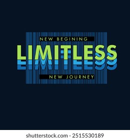 Limitless Motivational typography inspirational slogan poster design