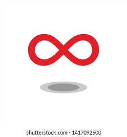 Limitless sign icon. Infinity symbol Isolated on White Background - Vector
