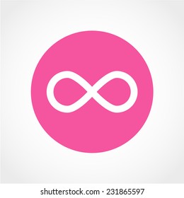 Limitless sign icon. Infinity symbol Isolated on White Background