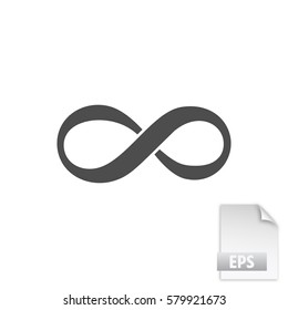 Limitless sign icon. Infinity symbol Isolated