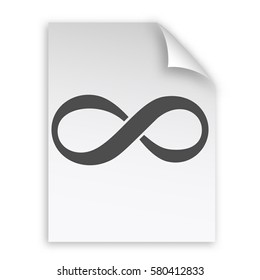 Limitless sign icon. Infinity symbol Isolated